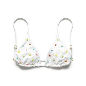 L * Space Beaded Lennox Bikini Top